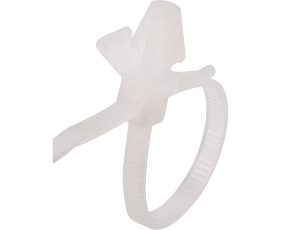 Хомут с крепеж.пистоном REXANT 4.8x190 100 шт белый 07-0197 – изображение 5