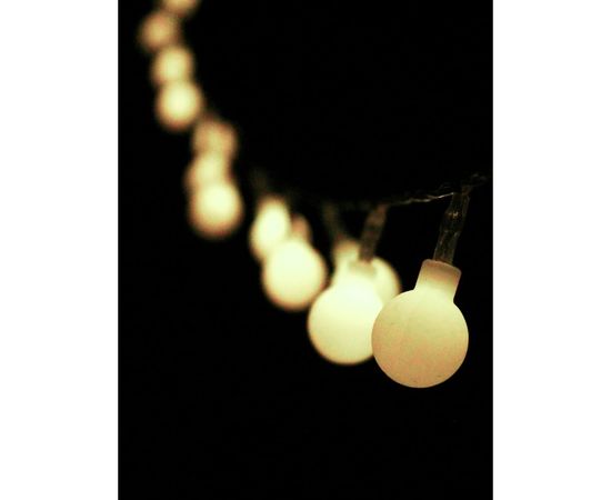 Светодиодная гирлянда КОСМОС 30 светодиодов, шарики белые 1см, 4.5 м, 8 режимов KOC_GIR30LEDBALL_W – изображение 5