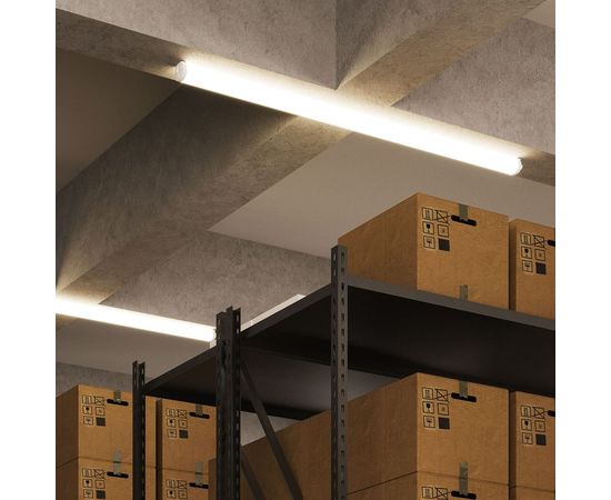 Светодиодный светильник Gauss IP65 1490x40x30мм 45Вт 3550lm 4000К ULTRACOMPACT линейный мат. 143426245 – изображение 5