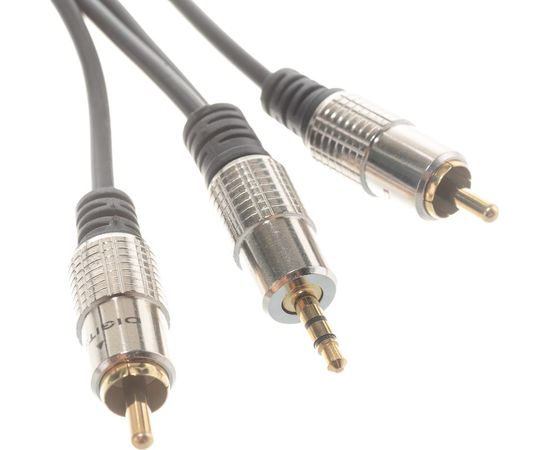 Шнур REXANT Стерео 3,5 мм - 2 RCA, длина 1,5 метра 17-4222 – изображение 6