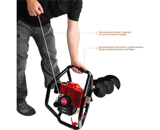 Мотобур со шнеком Зубр МБ2-250 Н – изображение 6