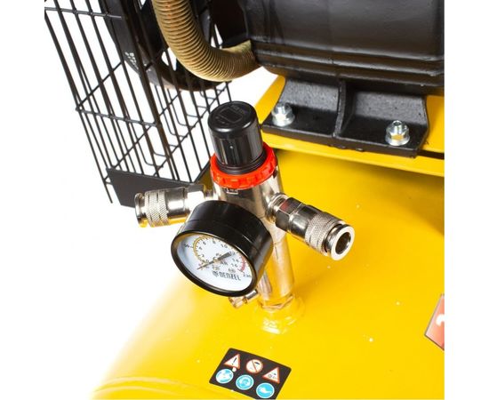 Воздушный компрессор с ременным приводом DENZEL BCV2300/100 2.3 кВт, 100 литров, 440 л/мин 58111 – изображение 7