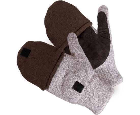 Утепленные полушерстяные рукавицы с откидывающимся клапаном БЕРТА размер 10 536-10(Р1782-Х) 