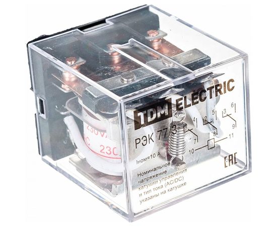 Реле TDM РЭК77/3 10А 230В АC SQ0701-0001 