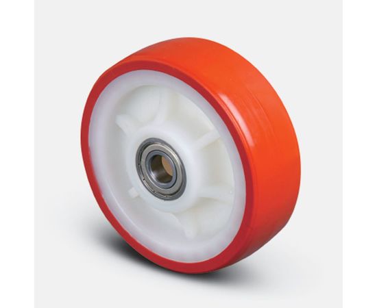 Колесо полиуретановое с полиамидным диском 150 мм MFK-TORG ZBP-150 