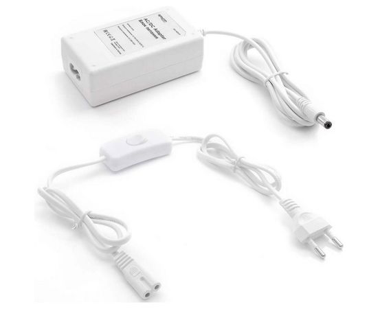 Сетевой адаптер Apeyron 24В, 12Вт, IP44, 0.5A, пластик белый, DC папа 5.5x2.5мм 03-58 