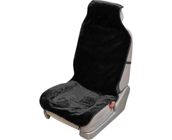 Накидка сиденья SKYWAY ARCTIC Стандарт меховая, искусственный мутон, черный S03001094 