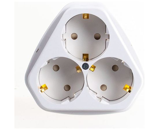 Розетка Кунцево-Электро трехместная скрытая установка, ток 16А РС10/16-503 5930 