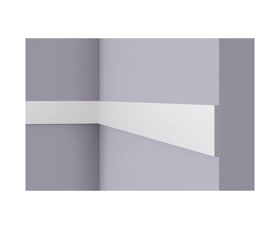 Молдинг WALLSTYL (2000х100х8 мм; белый) NMC FL9 
