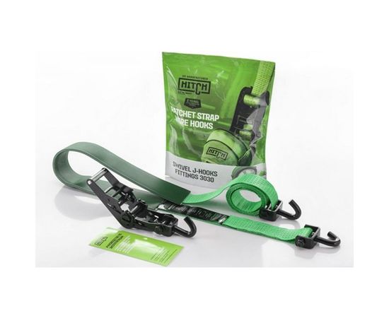 Стяжной автовозный ремень HITCH REGULAR 50 мм, 3 т, 3 м, контроллер 750 мм, J-крюки SZ068108 