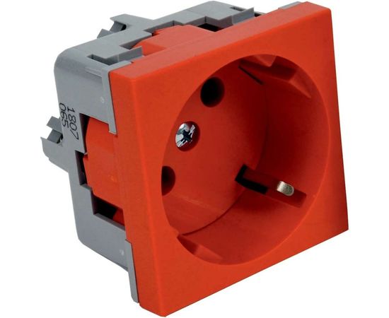 Розетка KOPOS QUADRO красная 16 A, 250 V AC QS 45X45_BB 