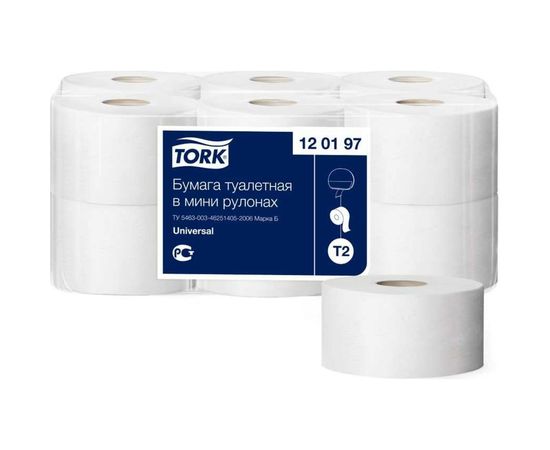 Туалетная бумага TORK Universal 200 м 120197 124545 