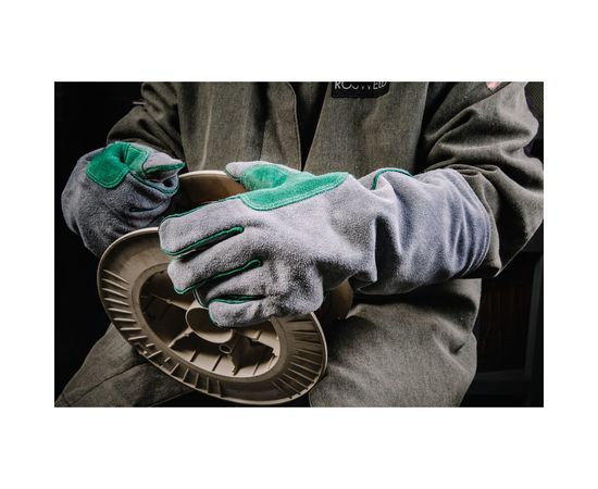 Перчатки сварщика Jeta Safety JWK501 Ferrus Max, цвет серый/темно-зеленый, 10/XL JWK501-XL – изображение 11