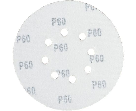 Круг шлифовальный на липучке по дереву/металлу 10 шт. (150 мм; P60; 8 отверстий) Gigant G-1029 – изображение 2