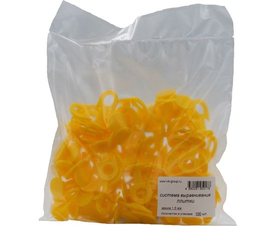 Зажим (100 шт; 1.5 мм) для системы выравнивания плитки IVK group СВП1,5-100 – изображение 2