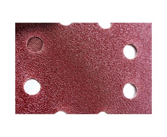 Круг абразивный на ворсовой подложке под липучку, перфорированный (5 шт; 125 мм; 8 отв; P 80) СИБРТЕХ 738047 – изображение 2