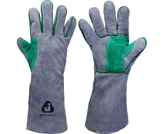 Перчатки сварщика Jeta Safety JWK501 Ferrus Max, цвет серый/темно-зеленый, 10/XL JWK501-XL – изображение 2