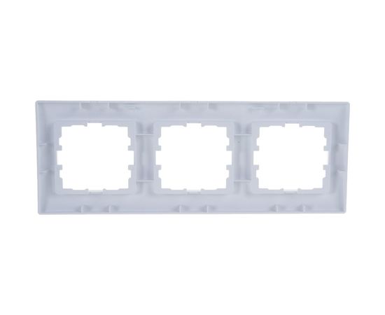 Трехместная горизонтальная рамка LEZARD KARINA б/ вст белая 707-0200-148 – изображение 2