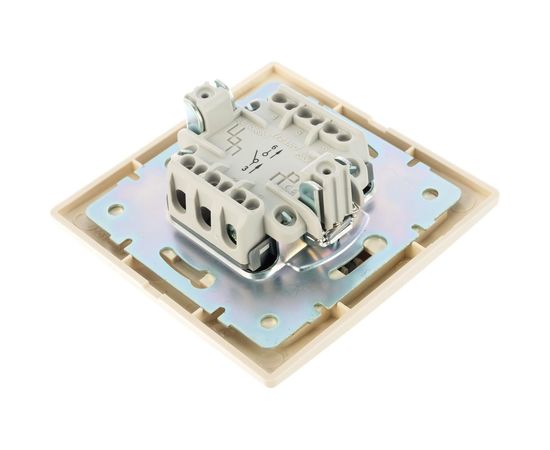 Выключатель LEZARD MIRA крем со вставкой 701-0303-100 – изображение 3