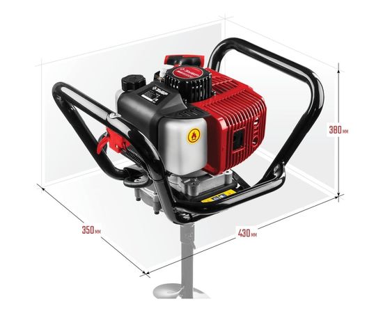 Мотобур Зубр МАСТЕР МБ1-200 – изображение 3