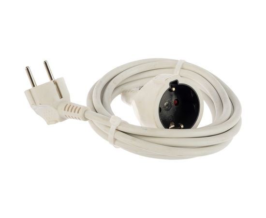 Удлинитель-шнур с 1-й розеткой с заземлением, с защитой от детей 3м Electraline 01636 – изображение 3