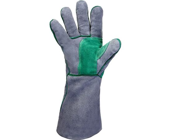 Перчатки сварщика Jeta Safety JWK501 Ferrus Max, цвет серый/темно-зеленый, 10/XL JWK501-XL – изображение 3