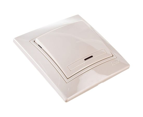 Выключатель с подсветкой LEZARD MIRA крем со вставкой 701-0303-111 – изображение 4