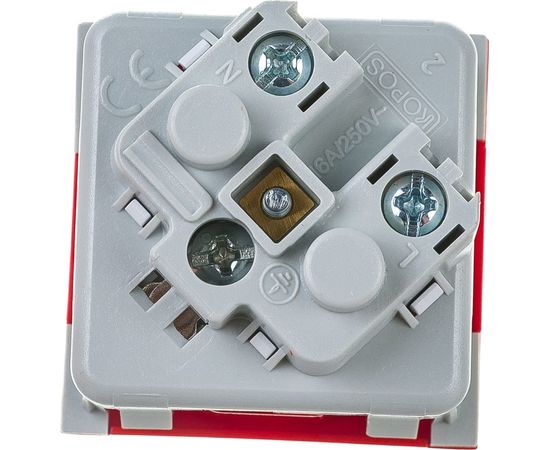 Розетка KOPOS QUADRO красная 16 A, 250 V AC QS 45X45_BB – изображение 4