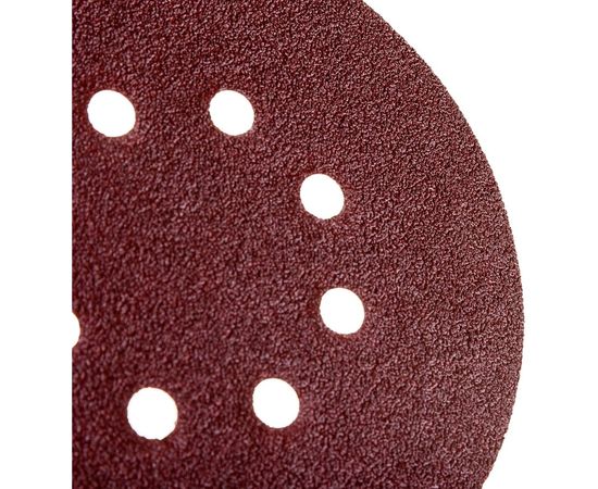 Круг шлифовальный на липучке по дереву/металлу 10 шт. (150 мм; P60; 8 отверстий) Gigant G-1029 – изображение 4