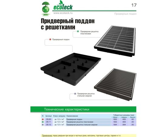 Стальная решетка Ecoteck 390x590 ячейка 33x11 П9РШ0001 – изображение 5