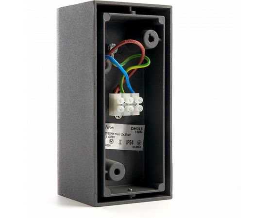 Садово-парковый светильник FERON DH015 230V без лампы 2хGU10, 81х150х92 мм черный 11883 – изображение 5
