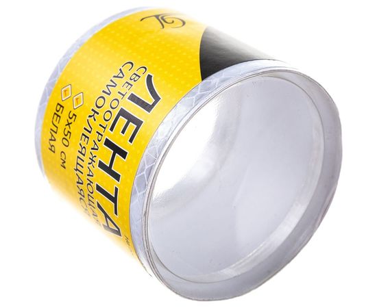 Самоклеящаяся светоотражающая лента ГЛАВДОР GL-707, 5 х 50 см, белая 54035 – изображение 6