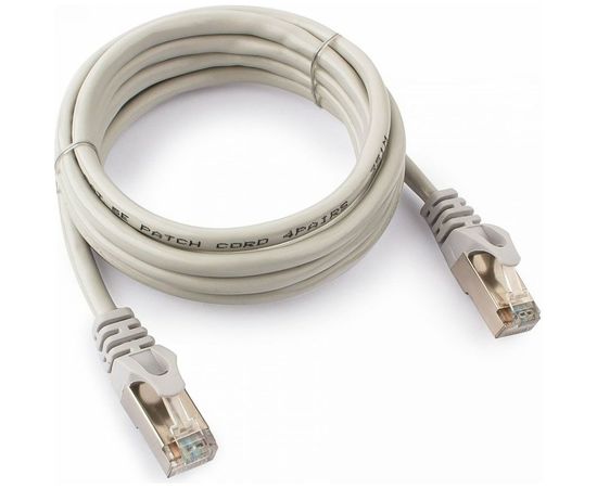 Патч-корд Cablexpert FTP PP22-2m кат.5e, 2м, литой, многожильный серый PP22-2m 