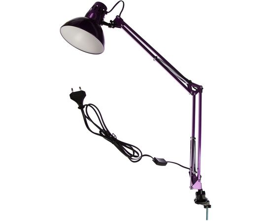 Настольный светильник Camelion KD-312 C12 фиолетовый 230V 60W E27 12341 