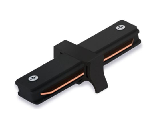 Прямой коннектор для шинопровода, черный Feron LD1000 10324 