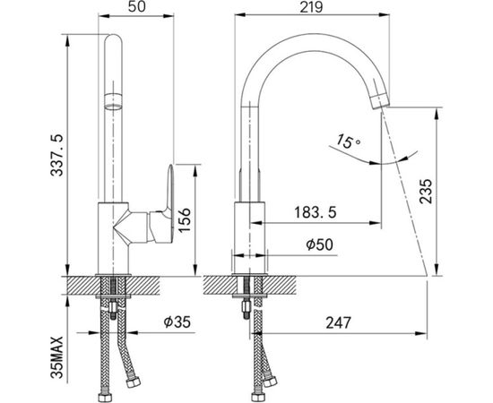 Смеситель для кухни IDDIS Cuba ID CUBSBJ0i05 – изображение 11