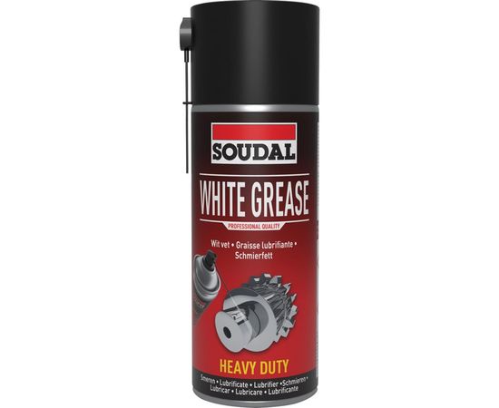 Белое смазочное масло с ПТФЭ тефлон Soudal WHITE GREASE, 400 мл 119706 – изображение 2