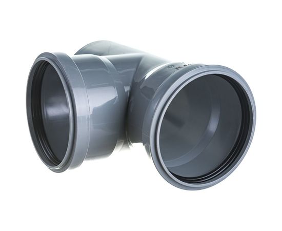 Тройник двухраструбный (87°) HTEA 110/110 Ostendorf 115400 – изображение 2