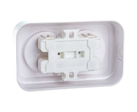 Розетка Bylectrica, 2-местная ОУ серия Пралеска, белый РА16-238 – изображение 2