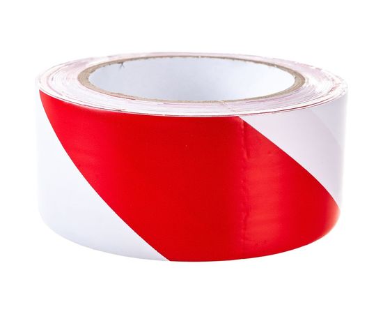 ПВХ лента для разметки Mehlhose GmbH толщина 150 мкм, цвет красно-белый KMSY05033 – изображение 2