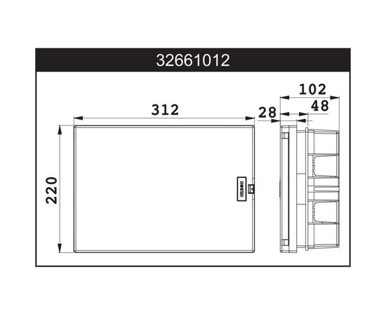 Бокс NILSON СУ 12-местн. для авт.Выключатель QUANTUM 32661012 – изображение 2