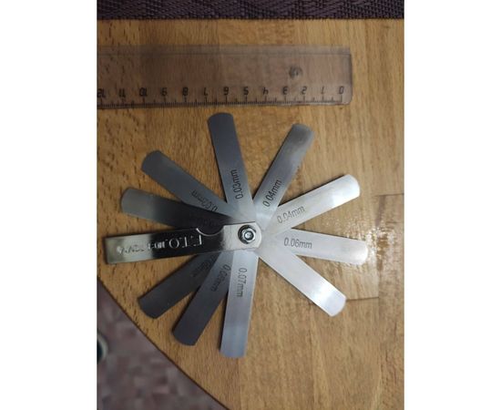 Набор щупов ГТО №1 70 мм, 0,02мм - 0,1мм, 12 пластин FG10700901 – изображение 2