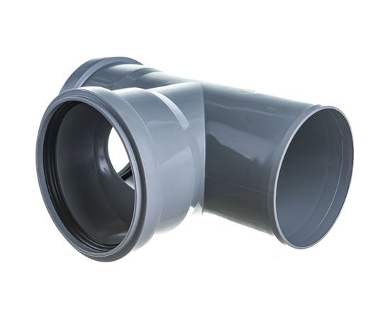 Тройник двухраструбный (87°) HTEA 110/110 Ostendorf 115400 – изображение 3