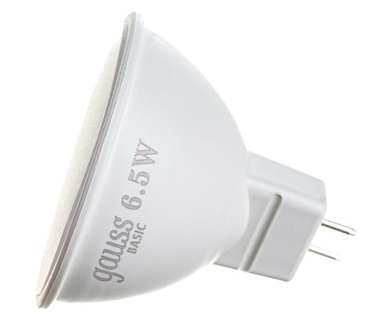 Лампа Gauss Basic MR16, 6,5W, 480lm, 4100K, GU5.3, LED, 1/10/100 1013527 – изображение 3