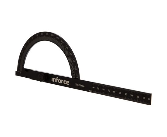 Транспортир с линейкой 200 мм Inforce 06-11-64 – изображение 4