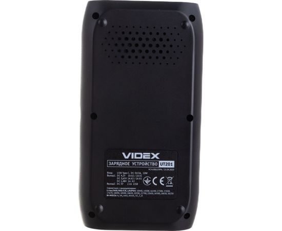 Зарядное устройство Videx VCH-UT201 пустое, 1-2хАА, ААА, SC, C, D, 18650, 14500 – изображение 5