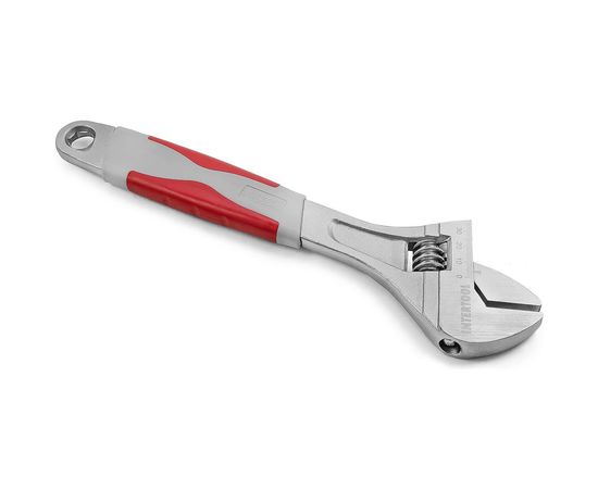 Разводной ключ INTERTOOL 300 мм, изолированная рукоятка, никелевое покрытие XT-0030 – изображение 5