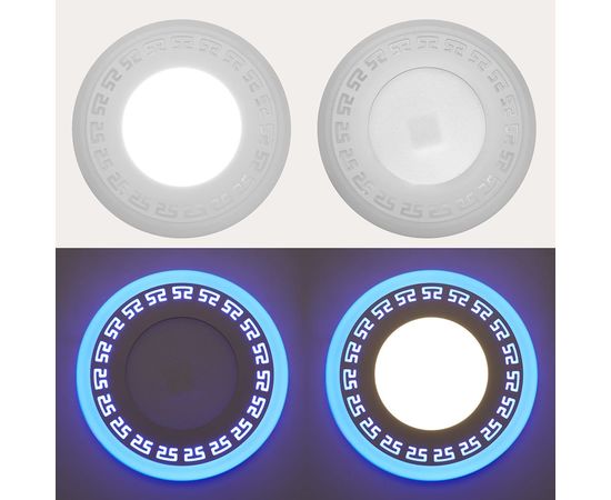 Встраиваемый светильник FERON светодиод 16W, 1280 Lm, 4000К и подсветка 4000К, белый, AL2440 29599 – изображение 7