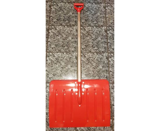 Большая лопата из поликарбоната высокой прочности с алюминиевым черенком Gigant 55х42 см SS-05 – изображение 8