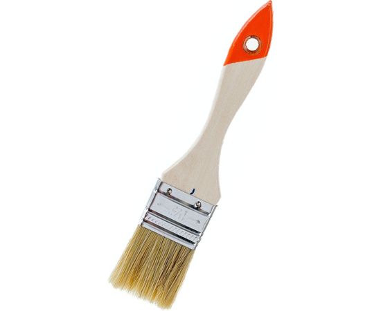 Кисть HEADMAN малярная плоская ""Бейсик"" натуральная щетина 1,5 д. 38 мм 682-003 